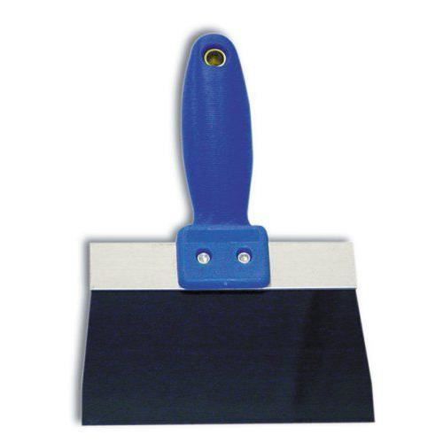 Bon 15-318 Couteau à enduire professionnel en acier avec poignée polycarbonate profilée Bleu 7,62 x 30,5 cm