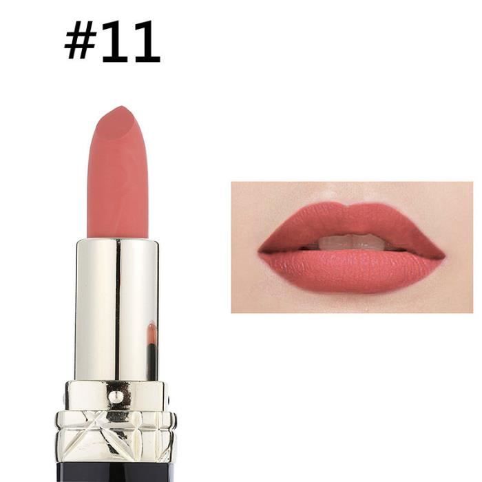 Femmes Maquillage Imperméable Doux Mat Velours Rouge À Lèvres Brillant À Lèvres Cosmétique3