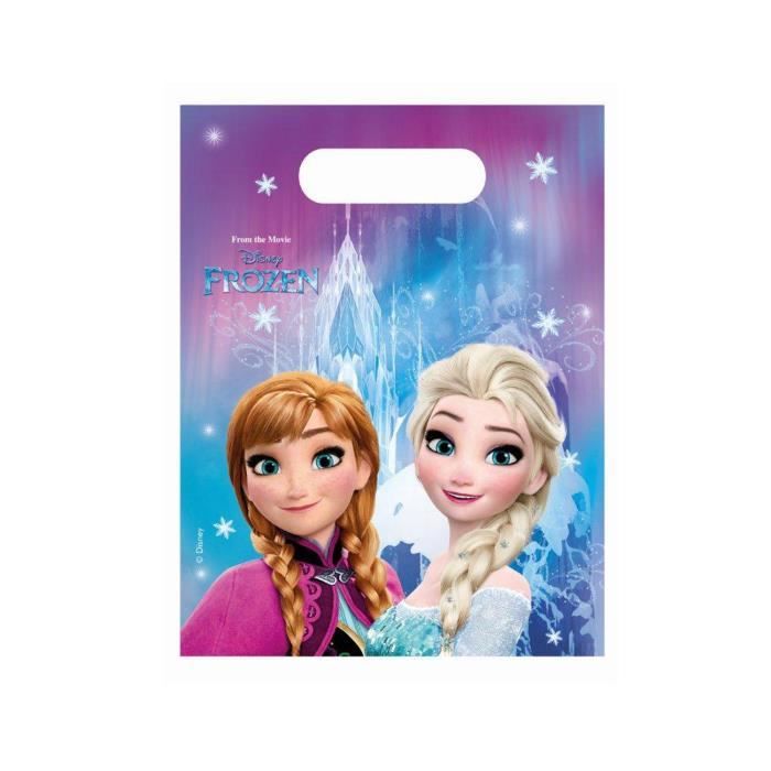 Pochettes à cadeaux reine des neiges (x6)