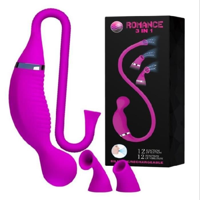 APPAREIL DE MASSAGE MANUEL,Vibrateurs de vagin de succion de chatte remplaçables 3 Types stimulateur de clitoris de couvre chef de