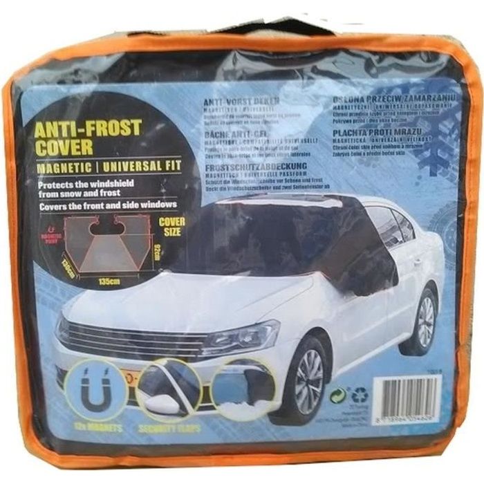HOUSSE BACHE DE PROTECTION ANTIGEL PARE BRISE VOITURE UNIVERSELLE AIMANTEE MAGNETIQUE VITRE GIVRE ANTI GEL
