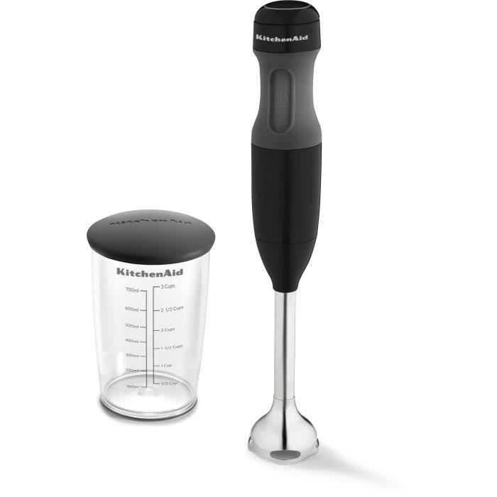 KITCHENAID 5KHB1231EOB Mixeur plongeant Classic - 180 W - Noir