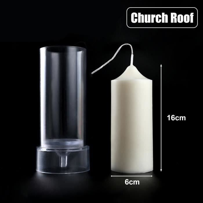 DIY Bougie bricolage Moule Fait main Artisanat Fabrication Acrylique Transparent Toit de l'église