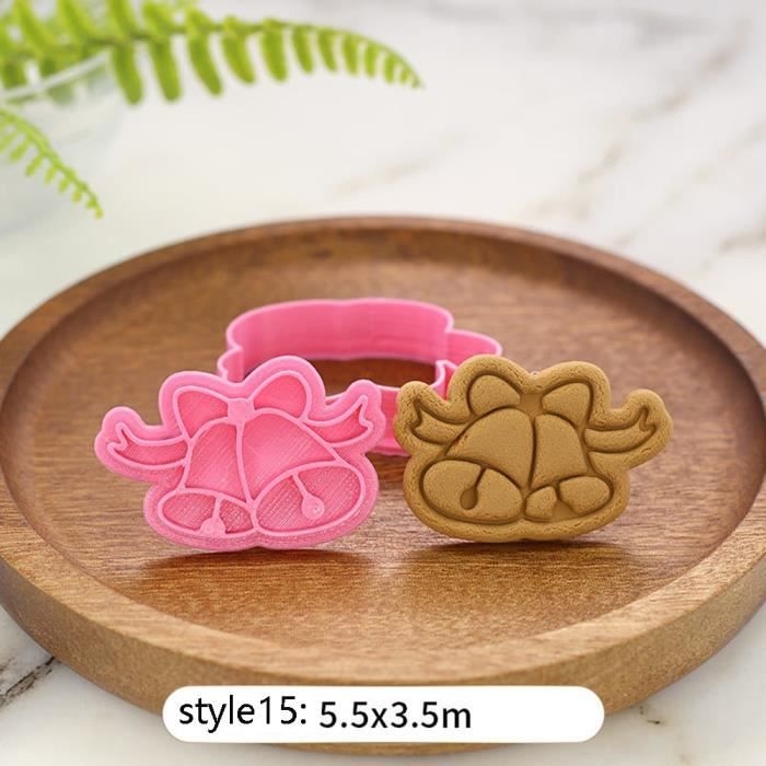 Moule à gateaux,Emporte pièce de noël découpeurs Fondant gâteau moule Biscuit Sugarcraft gâteau décoration outils - Type 15 #A