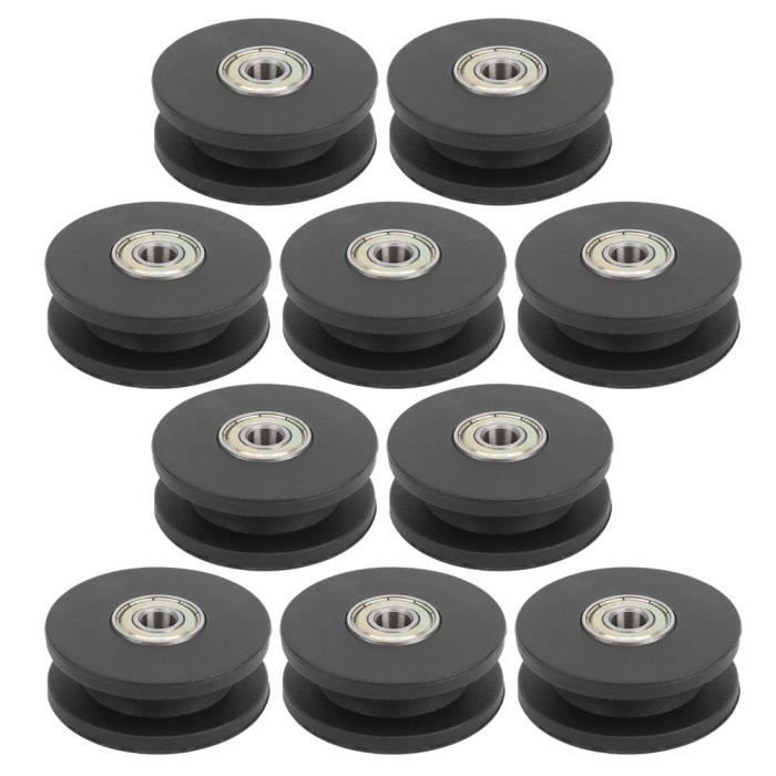 ARAMOX Poulie de musculation 10pcs Poulie de Roulement de Fitness en Nylon 50mm Accessoires de Gym à Domicile Exercice de