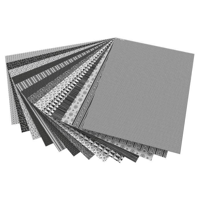 Folia 46709 Papier graphique Noir, Blanc