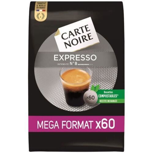 LOT DE 4 - CARTE NOIRE : Expresso n°8 - 60 dosettes Cafés Compatible Senseo