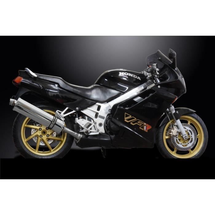 HONDA 750 VFR-90/93- SILENCIEUX ECHAPPEMENT OVALE INOX 450 mm-DELK