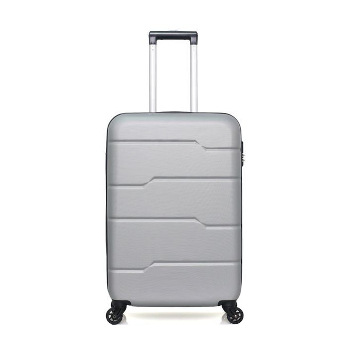 HERO – VALISE WEEK-END - ABS – 65cm – 4 roues – PAMIR – GRIS
