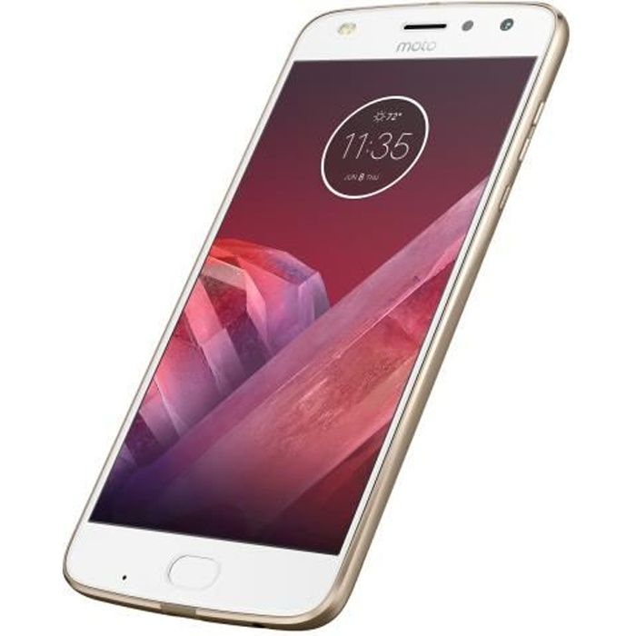 Motorola Moto Z2 Play Smartphone double SIM 4G LTE 64 Go microSDXC slot GSM 5.5- 1 920 x 1 080 pixels (401 ppi) Super AMOLED RAM