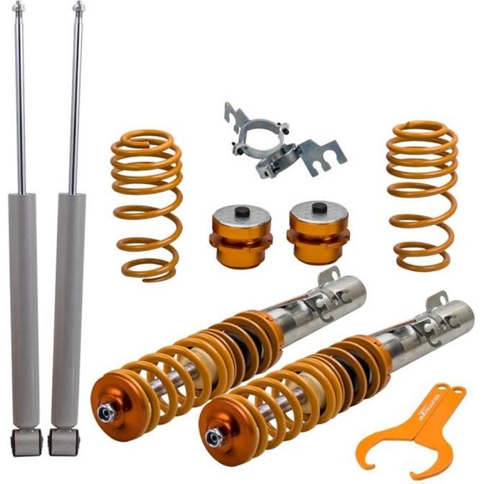 Combinés Filetés pour VW Polo 6R1, 6C1/Polo Van 6R 1.2 1.4 1.6 Suspension Amortisseurs Kit