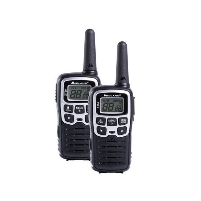 Midland XT50 Portable radio 2 bandes PMR 446 MHz 24 canaux (pack de 2)
