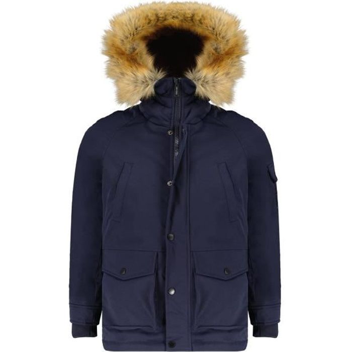 DEELUXE Parka à capuche fourrure OFFICIAL Navy