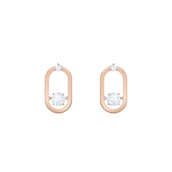 Boucles d'Oreilles femme - SWAROVSKI - Boucles d'oreilles Swarovski Sparkling - Couleur de la matière:Rose
