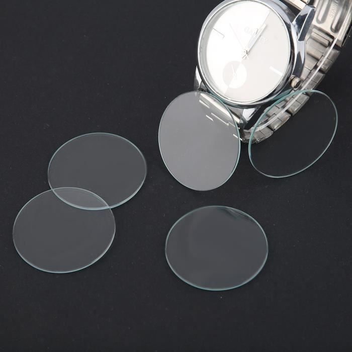 TMISHION Lentille de montre 5 pièces rondes 37/38/39 MM montre plate cristal lentille verre pièces de rechange outil 37 MM