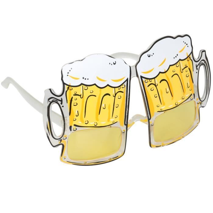 TRIXES Gadget Lunettes Amusantes Verres de Bière Déguisement pour Enterrement de Vie de Garçon Fêtes Festivals