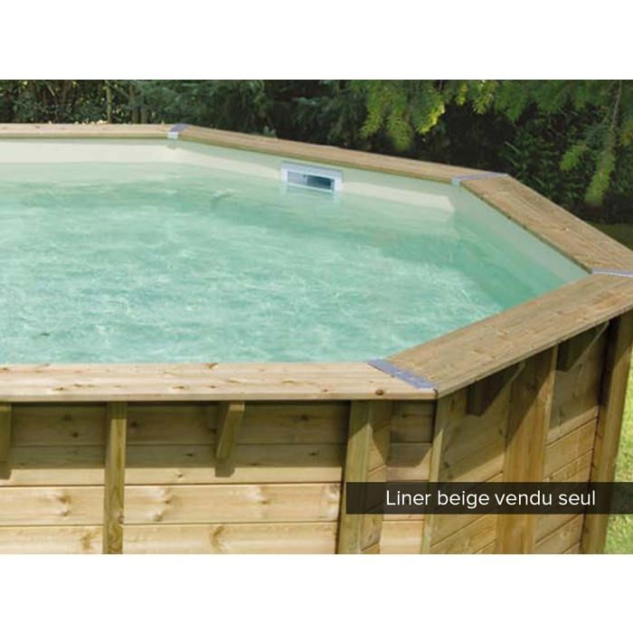 Liner seul pour piscine bois Azura 3,00 x 4,90 x 1,20 m Beige