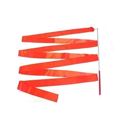 Rythmique Gymnastiques Ruban avec un Twirling Danse Baton Tige - 4M par Trimming Shop - Rouge