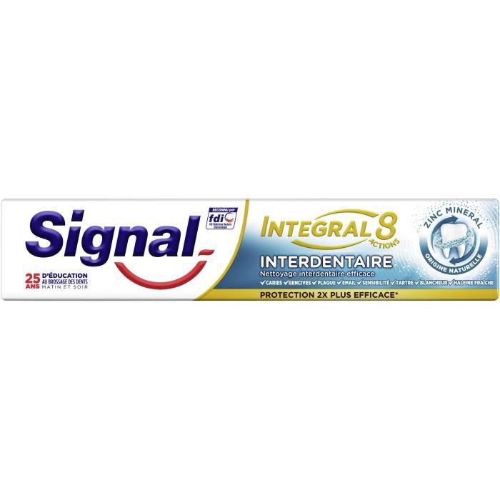 Signal Dentifrice Antibactérien Interdentaire Integral 8 75ml