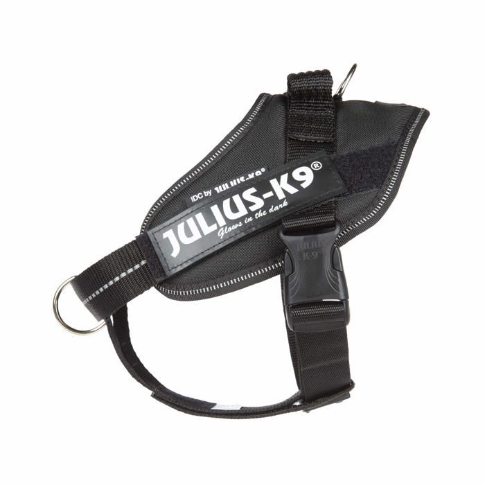 Harnais animal Julius k-9 - 16IDC-PBGHS-M - Julius-K9, Harnais IDC Power avec ceinture de renfort en Y, Taille: S/Mini, Noir