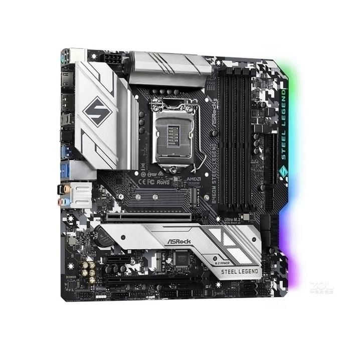 Carte mère ASRock B460M Steel Legend Intel B460 LGA 1200 4xDDR4 128GB Micro ATX - Asrock