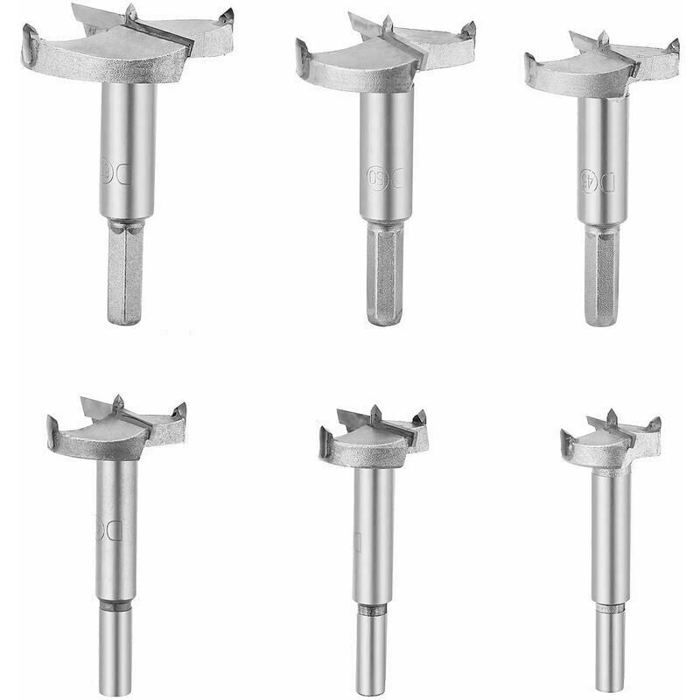 Foret Forstner Professionnel 40mm - Pour Bois, Tige Hexagonale, Trous Plats Sans éclats - 8