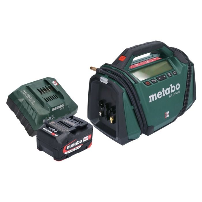 Compresseur sans fil - Metabo - AK 18 Multi - 18V - 11 bar - Batterie 4 0 Ah + Chargeur Compresseur sans fil - Metabo - AK 18 Multi - 18V - 11 bar - Batterie 4 0 Ah + Chargeur