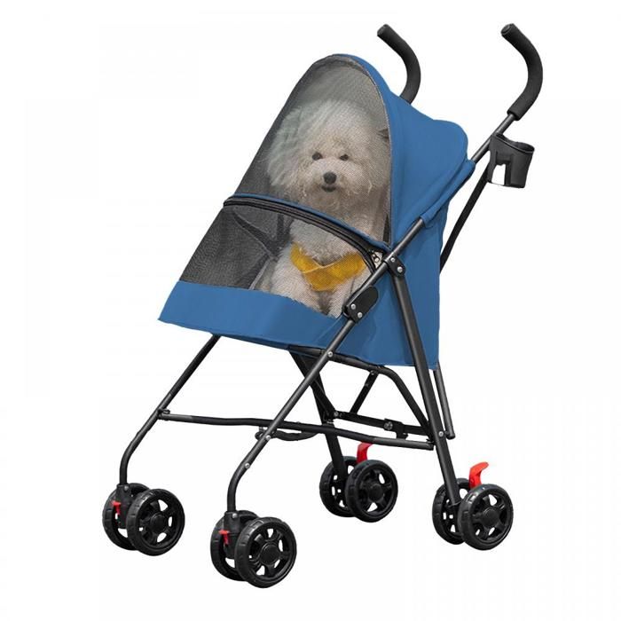Comparer les prix de MIPAN.3 en 1 Poussette pour animaux - Poussette pour petit chien  - Poussette pour chat-Pliable + Portable - 97x45x55cm-Bleu