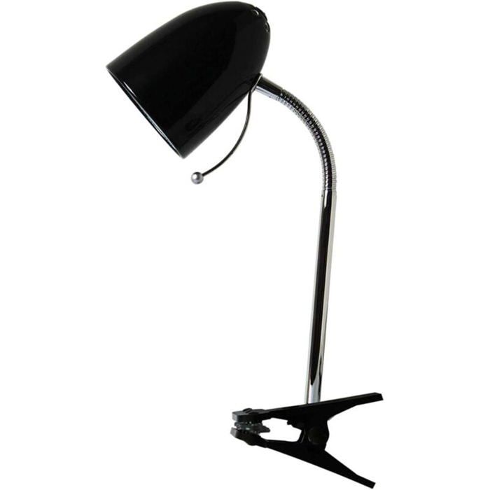 Lampe à Pince De Bureau 220V - Culot E27, Câble 1.8m, Interrupteur Filaire - Rotative 270°, Abat-Jour Métal Blanc - Pour Lecture, Travail