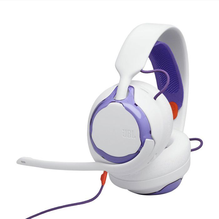 Casque de jeu filaire - JBL - Quantum 250 - blanc - son spatial - microphone cardioïde