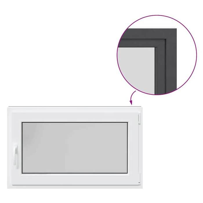 Fenêtre de soussol oscillobattante GKO 100x60 cm Anthracite — free download