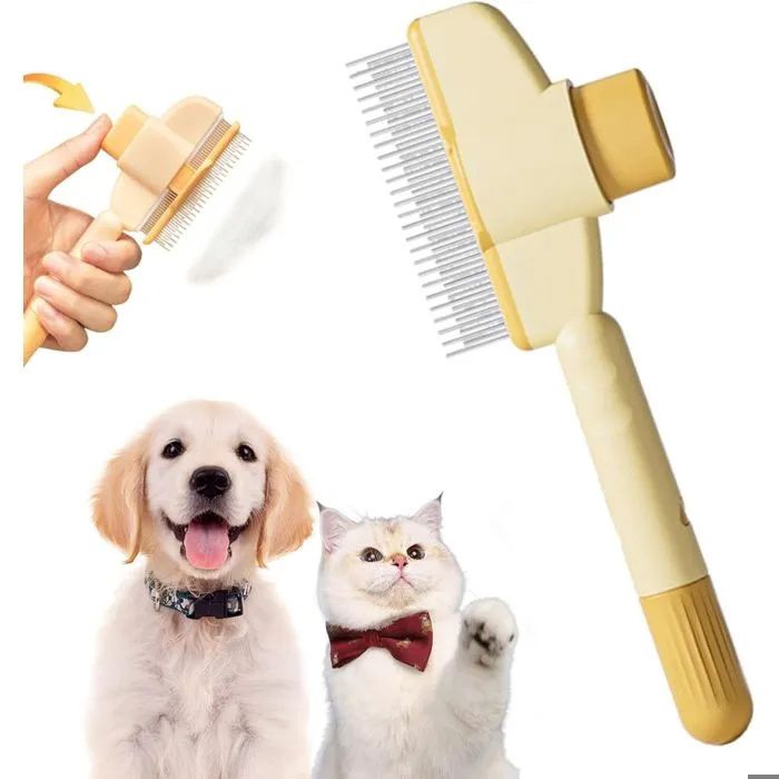Comparer les prix de Brosse Anti-Poils Morts Brosse Chat Royaume Felin Smart Brush Chat Peigne Brosse Pour Chats Brosse  Chien