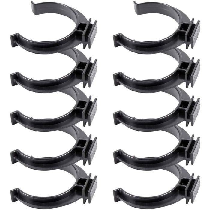 Lot de 10 clips pour plinthes noiresFixation robuste pour plinthes de cuisine et panneaux de bainInstallation rapide et e