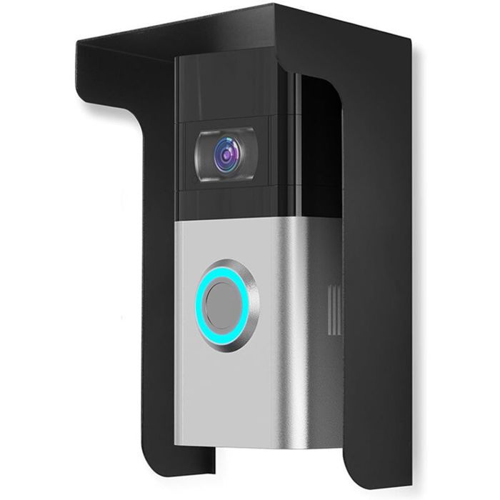 Housse étanche pour sonnette vidéo - Virex® - Antireflet - Métallique - Résistant aux intempéries - 2 pièces