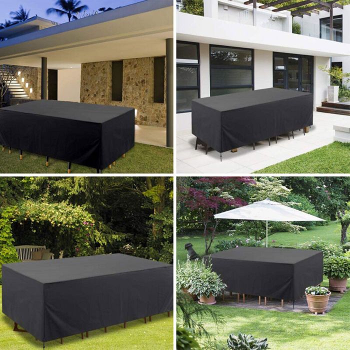 Housse de protection pour mobilier de jardin - Unbrand - Imperméable - Dimensions 300x250x90 cm - Tissu Oxford 420D