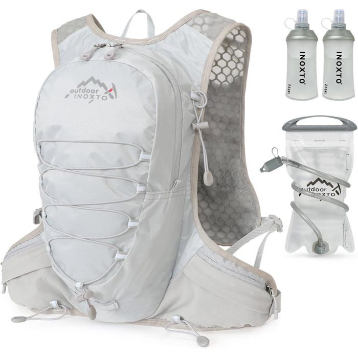 Sac dhydratation léger - Unbrand - Capacité 5L - Conception ergonomique - Filet polyester 3D - Poids 140g
