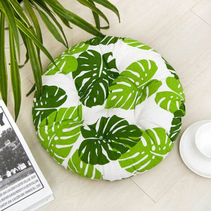 4 Coussins de siège 40x40cm Coussins de Chaise pour intérieur et extérieur - décoration de mobilier de Jardin Coussins.(RondeC)