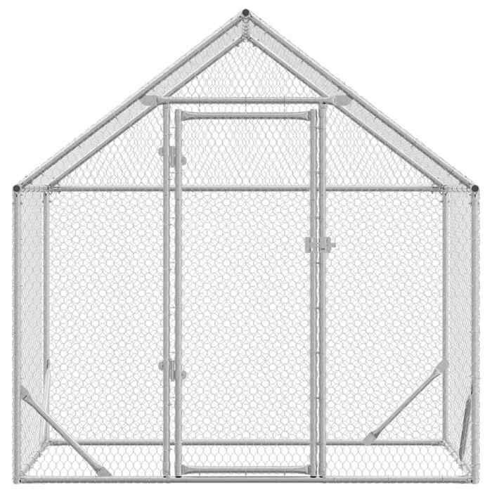 (31667)Moderne Cage à poules galvanisé - VIDAXL - acier - argent - 170x100x177 cm 677djn29v9772