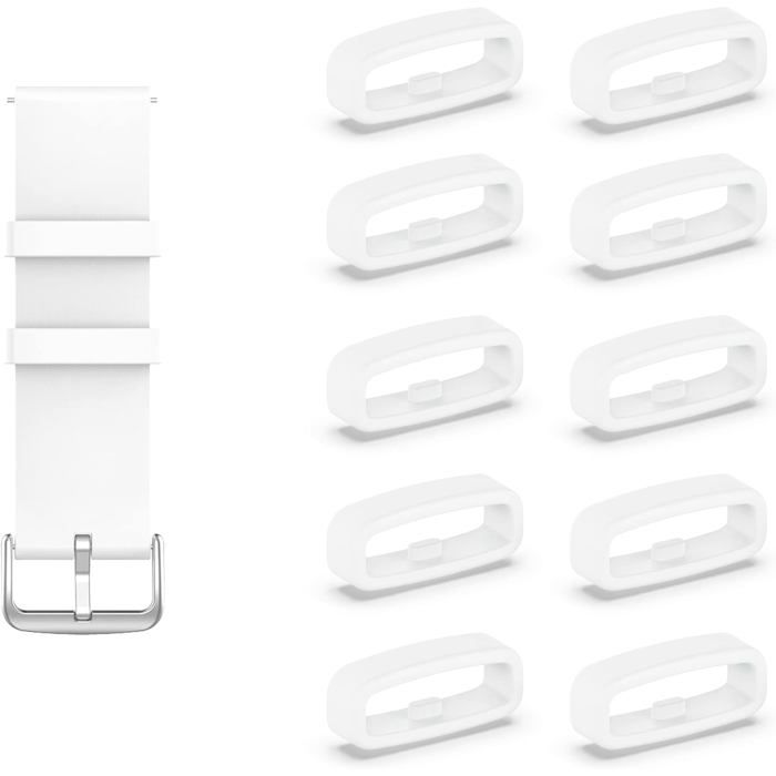 Boucles de retenue pour bracelet de montre - Lot de 10 pièces - Silicone durable