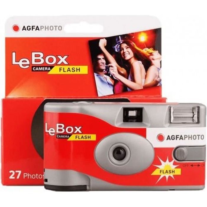 Appareil photo jetable AGFA PHOTO - 601020 - LEBOX 400 FLASH