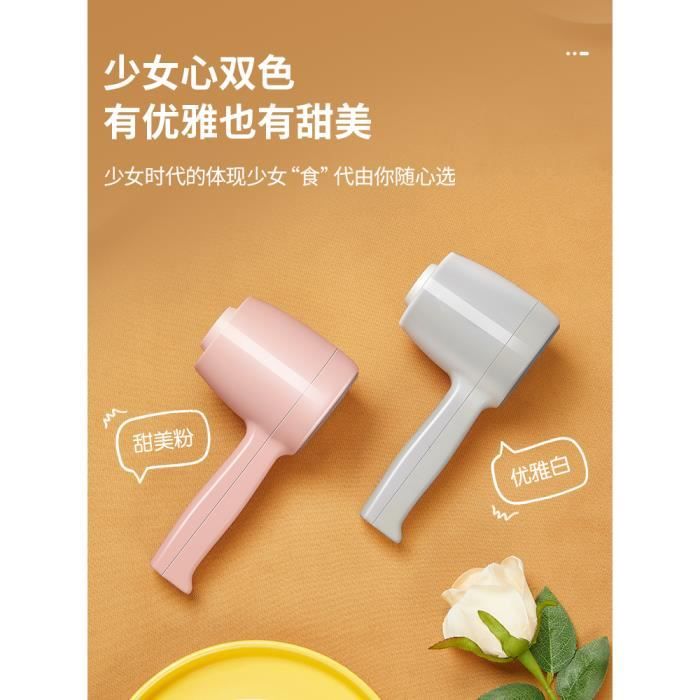 Batteur à Main électrique Sans Fil Behogan - 4 Vitesses, 2 Fouets Inox, Batterie USB 1500mAh - 11