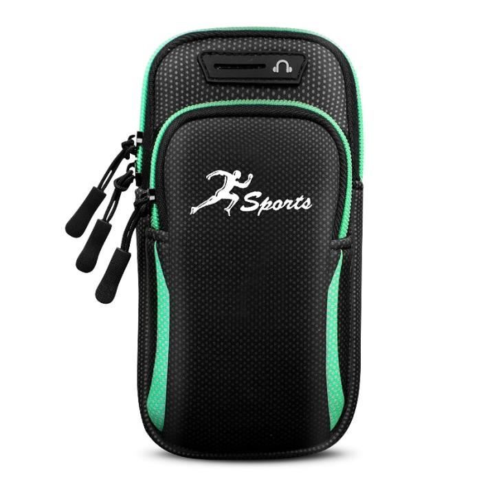 Brassard Téléphone Running RAZOBWS Avec Poches - Compatible IPhone 16/15 & Galaxy S24 - Étanche