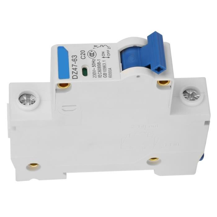 Disjoncteur Miniature DZ47-63 1P 32A - 230/400V, 50/60Hz, Pour Tableau électrique, Protection Circuits - 5
