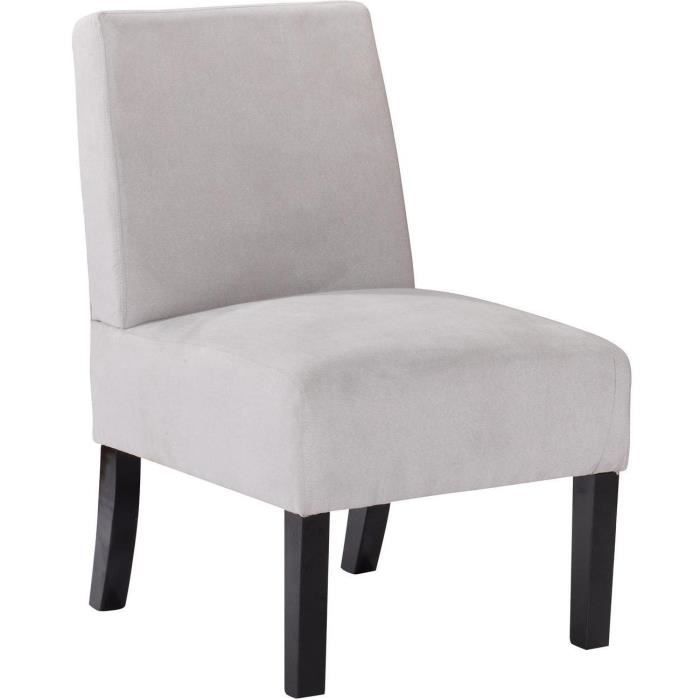 fauteuil - athm design - fada - assise tissu - pieds bois - gris