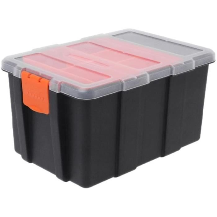 Boîte à Outils électricien En Alliage D'aluminium 30x16x17cm - Noire, Avec Poignée, Neuve