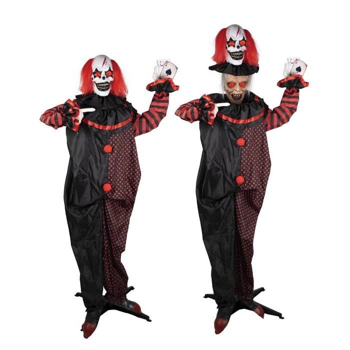 Automate Clown à Double Tête - PTIT CLOWN - 23033 - Animé Sonore Lumineux - 180 cm