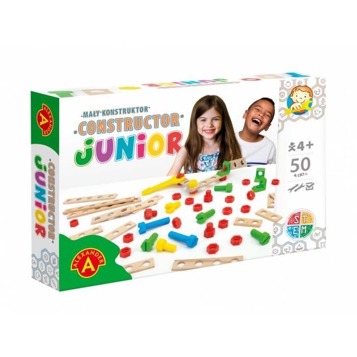 STEM KIT DE CONSTRUCTION JUNIOR POUR GARÇONS DE 4 ANS AVEC PLUS DE 50