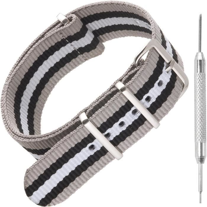 TOPsic Bracelet Fenix 5/Fenix 6 Bande, 22mm Nylon Sport Bracelet