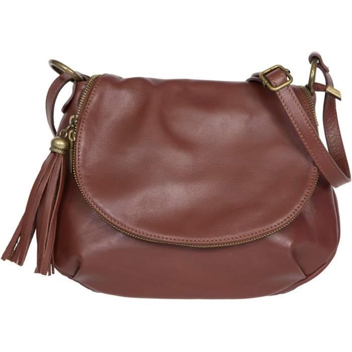 Sac cuir sale femme italien souple