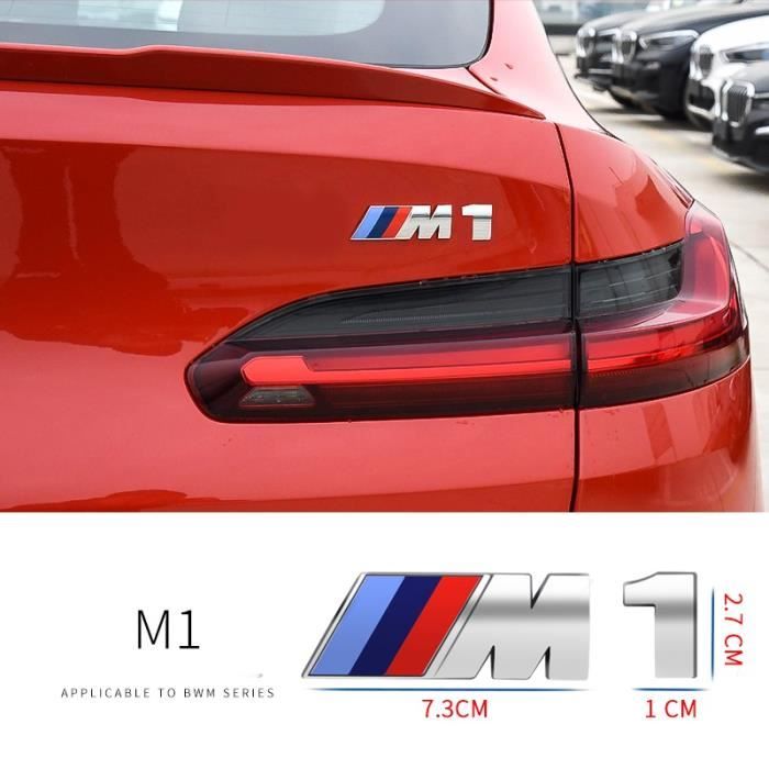 Logo Arrière M1 BMW Coffre Voiture Emblème Sigle Insigne Autocollant Vèhicule Décoration